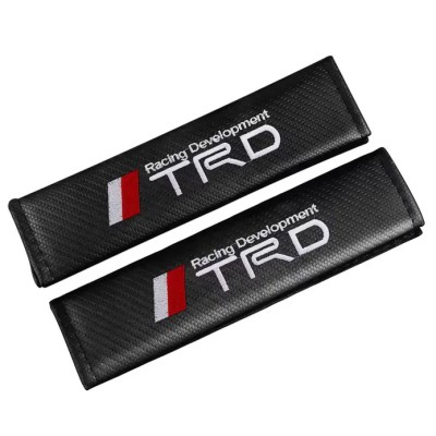 Carbon Fiber Seat Belt Cover For Car 2pcs