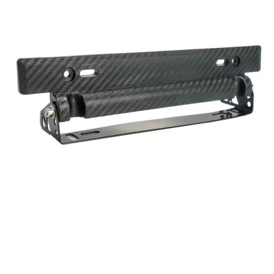 Adjustable Carbon Fiber Number Plate holder for Car