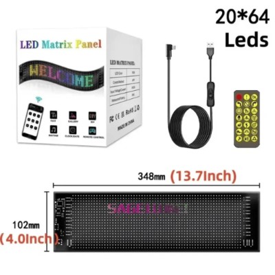 APP Control LED Flexible Display LED Sign Board Scrolling Car LED Screen