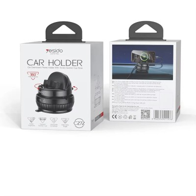 Yesido 360 Horizontal and Vertical Nano Vacuum Suction Cup Dashboard Phone Holder for Car C272