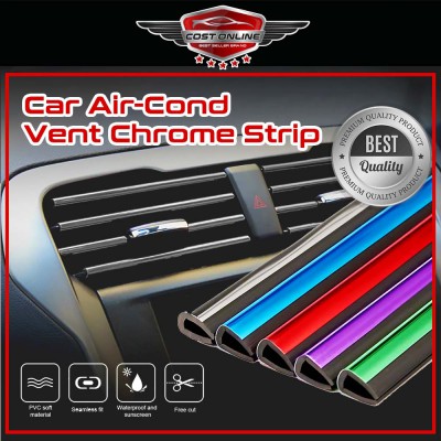 10 PCS Car Air Conditioner Outlet Decorative Soft Strip