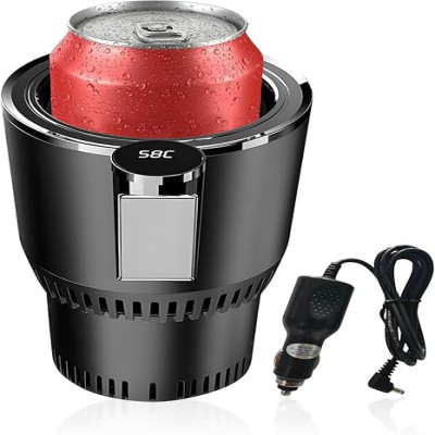 Smart Cup for Car with LED Temperature Display Touch Control - Keep Drink Cold or Hot