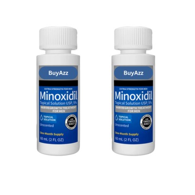 Minoxidil 5% Solution – 60ml | 2 Pieces